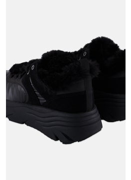 GEOX Women Lace Up Casual Shoes, Black  - Image 2