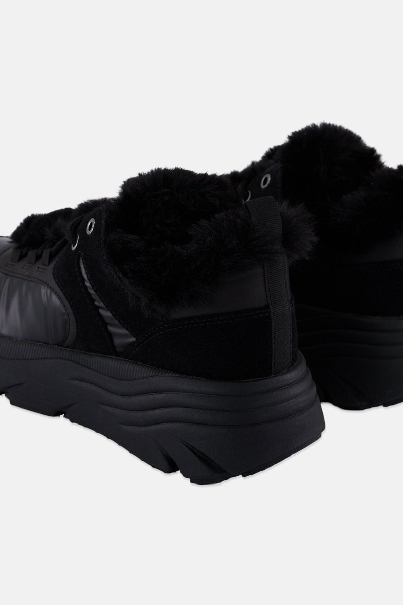 GEOX Women Lace Up Casual Shoes, Black  - Image 2