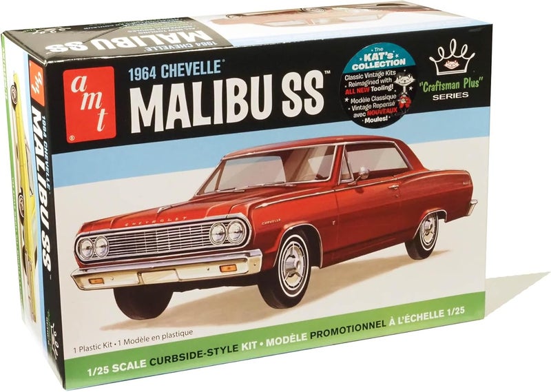 AMT 1964 Chevy Chevelle Malibu Super Sport Craftsman Plus 125 Scale Model Kit - Image 1