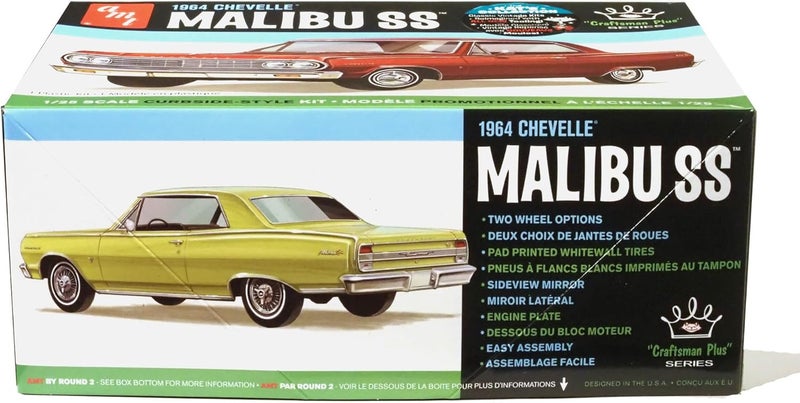 AMT 1964 Chevy Chevelle Malibu Super Sport Craftsman Plus 125 Scale Model Kit - Image 3
