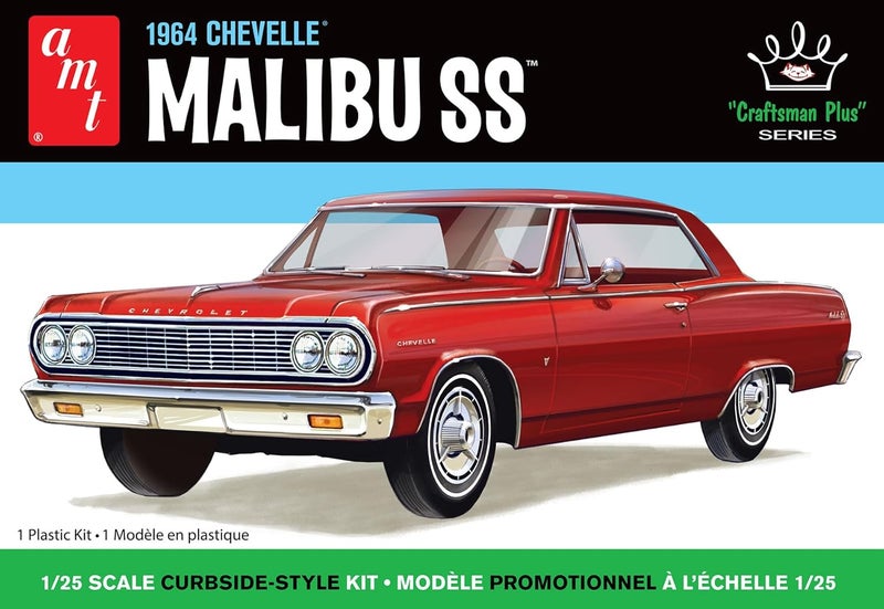 AMT 1964 Chevy Chevelle Malibu Super Sport Craftsman Plus 125 Scale Model Kit - Image 2