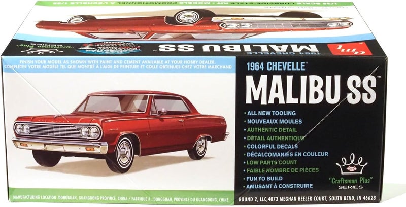 AMT 1964 Chevy Chevelle Malibu Super Sport Craftsman Plus 125 Scale Model Kit - Image 4