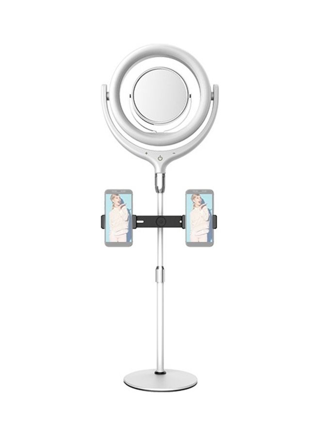 Loquat LED Fill Ring Light Kit Set for Photography with Mirror White - Image 1
