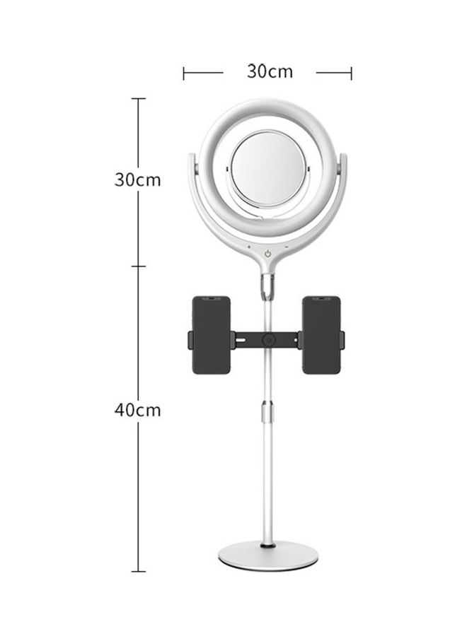 Loquat LED Fill Ring Light Kit Set for Photography with Mirror White - Image 4