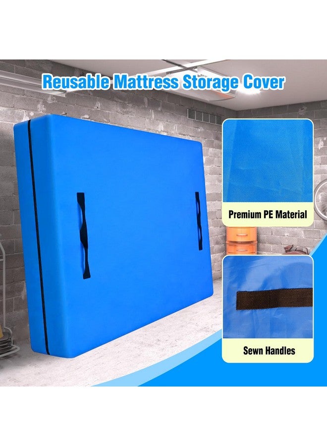 MorTime MorTime Mattress Bags for Moving and Storage, Zippered Mattress Storage Bag with 8 Strong Carrying Handles, Reusable Mattress Protector Cover Moving Supplies (Queen)  - Image 2