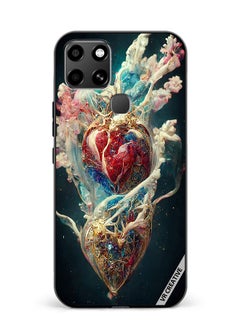Protective Case Cover For Infinix Smart 6 Digital Flesh Design Multicolour
