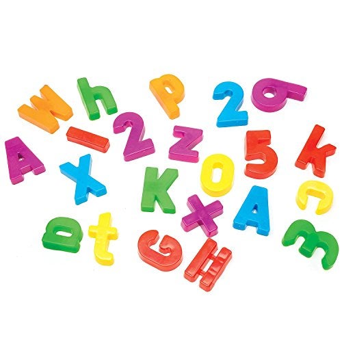 Educational Insights Magnetic Alphabet and Numbers, Set of 99 Uppercase Letters, Lowercase Letters, Numbers & Math Symbols, Ages 4+ - Image 1