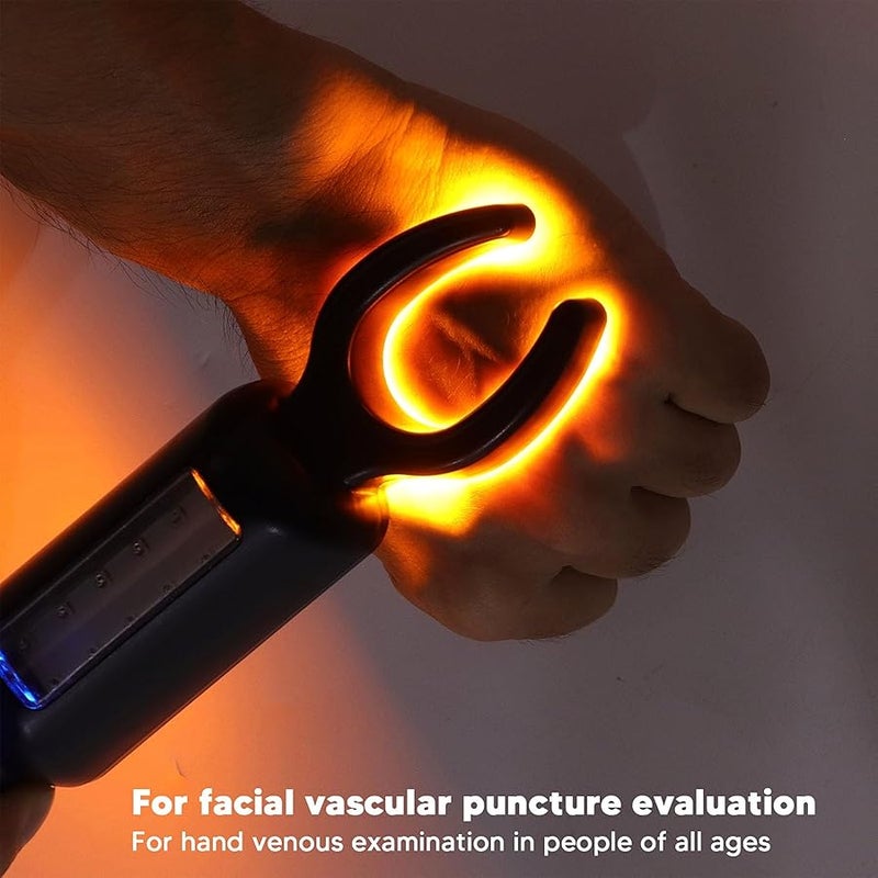 FUZHUI Infrared Vein Finder Viewer - Rechargeable Handheld Vein Locator Red Vein Finder Light, Portable LED Vein Enhanced Dual-Light Vein Locator with Ergoesnomic Grip for All Skin Type - Image 2