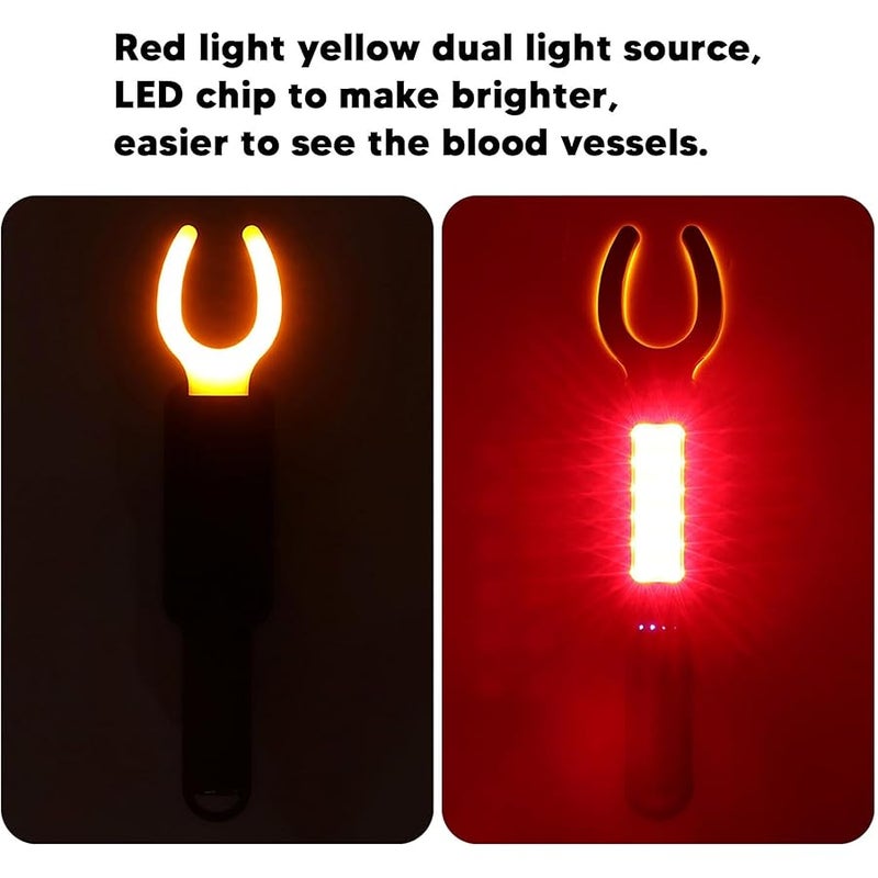 FUZHUI Infrared Vein Finder Viewer - Rechargeable Handheld Vein Locator Red Vein Finder Light, Portable LED Vein Enhanced Dual-Light Vein Locator with Ergoesnomic Grip for All Skin Type - Image 3