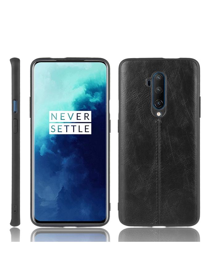 اس-توب جراب لهاتف OnePlus 7T Pro مقاوم للصدمات بنمط جلد البقر المخيط، مصنوع من مادة البولي يوريثين الحراري + البولي يوريثان الحراري + مادة TPU - Image 1
