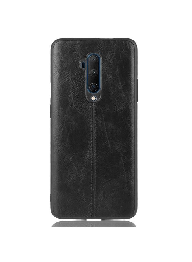 اس-توب جراب لهاتف OnePlus 7T Pro مقاوم للصدمات بنمط جلد البقر المخيط، مصنوع من مادة البولي يوريثين الحراري + البولي يوريثان الحراري + مادة TPU - Image 2