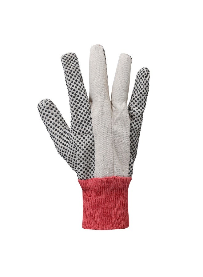 Vaultex Vaultex VDC PVC Dotted gloves White/Red, 789gm/Pack 12 Pairs/Pack  - Image 1