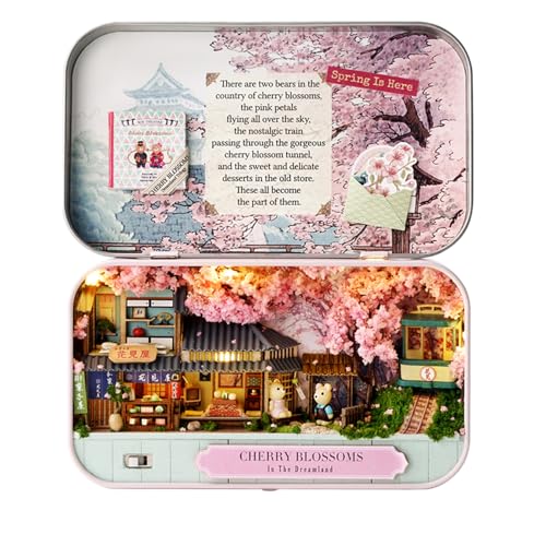 MAGQOO Miniature Dollhouse Kit Box Theater Kit Miniature Room Kit 3D DIY Wooden Doll House Kit with Furniture 1100 Scale Pack of 3Q0070008009 - Image 5