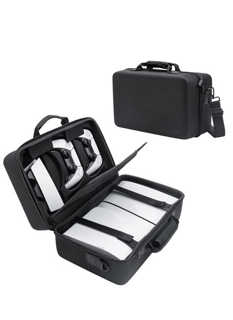 Portable Case For Ps5 Slim Console, Hardshell Protective Case Travel Case For Playstation 5 Slim Console Disc/Digital Black