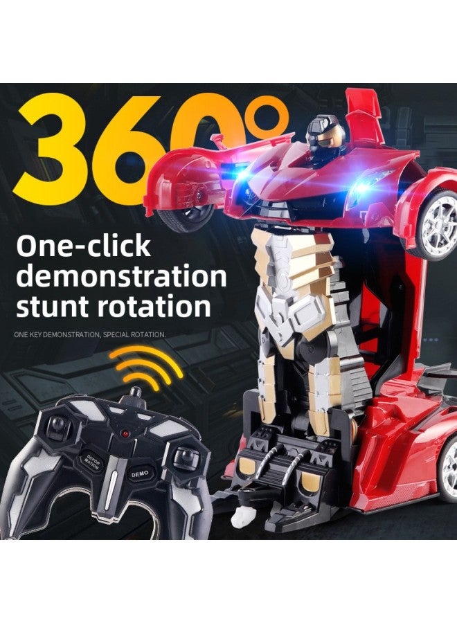 Gesture Induction Deformation Remote Control Car Robot Racing Boy Oversized Children's Stall Toys-Color:1:18 Lambo Orange 【remote Control Transformation】-Proportion:40mhz Remote Control (battery Inc - Image 4