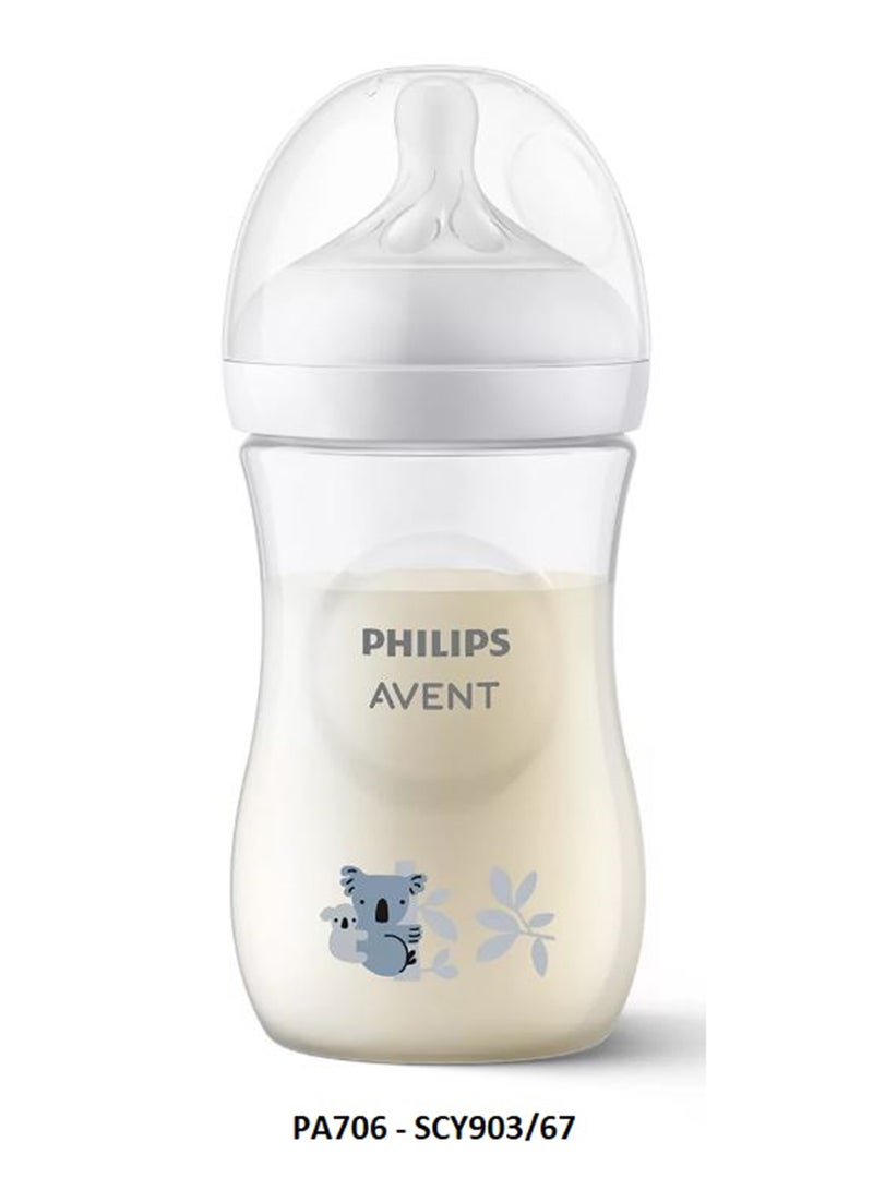 Philips Avent Natural 3.0 Feeding Bottle, 260 ML, Koaola, White - Image 2