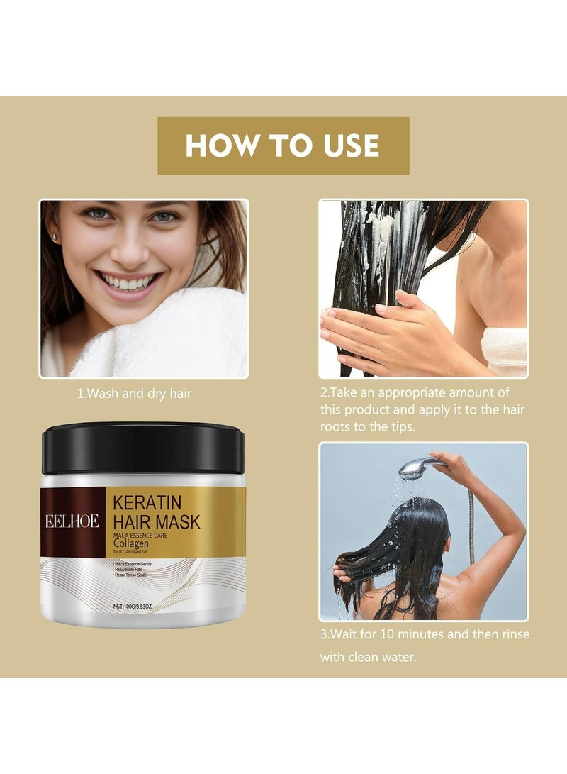 إيلهو قناع الشعر بالكيراتين 100 جرام - Image 4