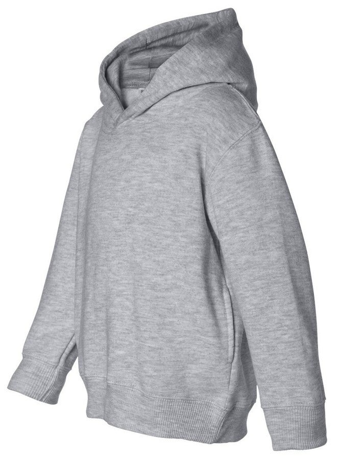 Rabbit Skins Toddler Hooded Sweatshirt with Pockets - Heather (60/40) - 4T - Image 1