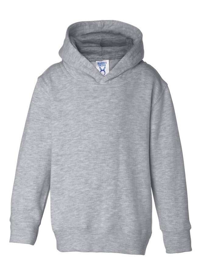 Rabbit Skins Toddler Hooded Sweatshirt with Pockets - Heather (60/40) - 4T - Image 2