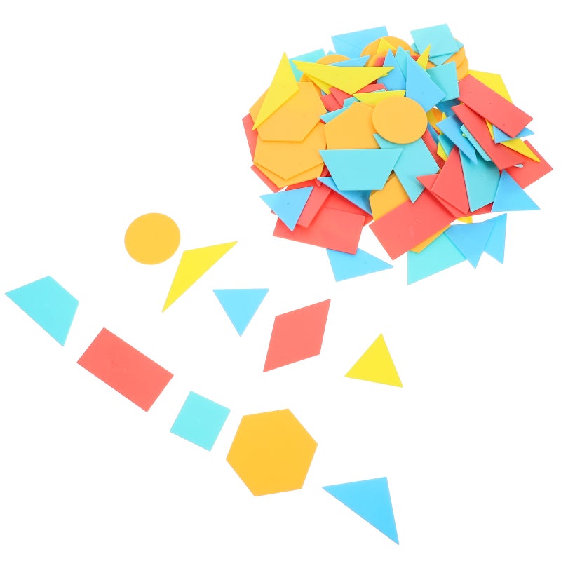 100pcs Kids Geometrical Shape Learning Pieces Children Shape Recognition Pieces - Image 1