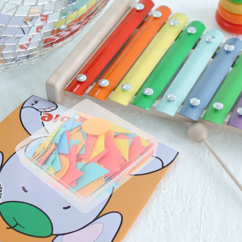 100pcs Kids Geometrical Shape Learning Pieces Children Shape Recognition Pieces - Image 5