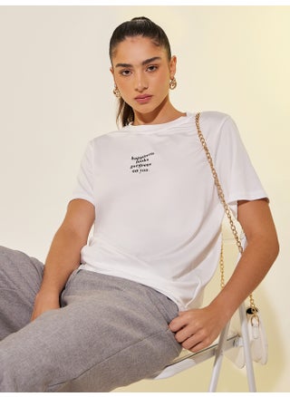 Take Two Slogan Print Round Neck Regular Fit T-Shirt - pzsku/ZFF916EFA6FAAF6CD8C73Z/45/1747842211/d8453f8b-1f62-44df-b1d9-2cafebe69724