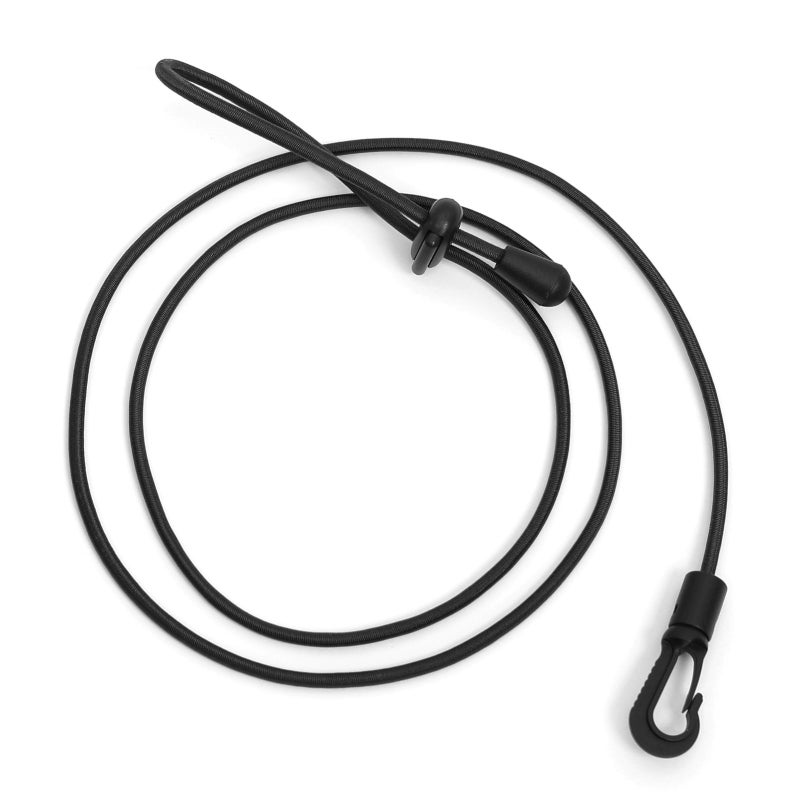 Paddle Leash 4pcs Black Elastic Nylon Material - Adjustable Length 39.4" To 63.0" Wading Leash for Kayaking Canoeing Enthusiasts - Image 5