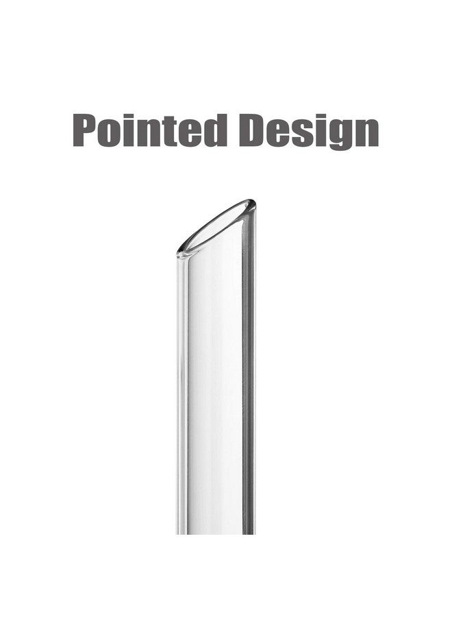 ALINK Reusable Glass Boba Straws, 14mm Extra Wide Clear Smoothie Straws for Bubble Tea, Pack of 4 with 1 Case and 2 Brush - Image 3