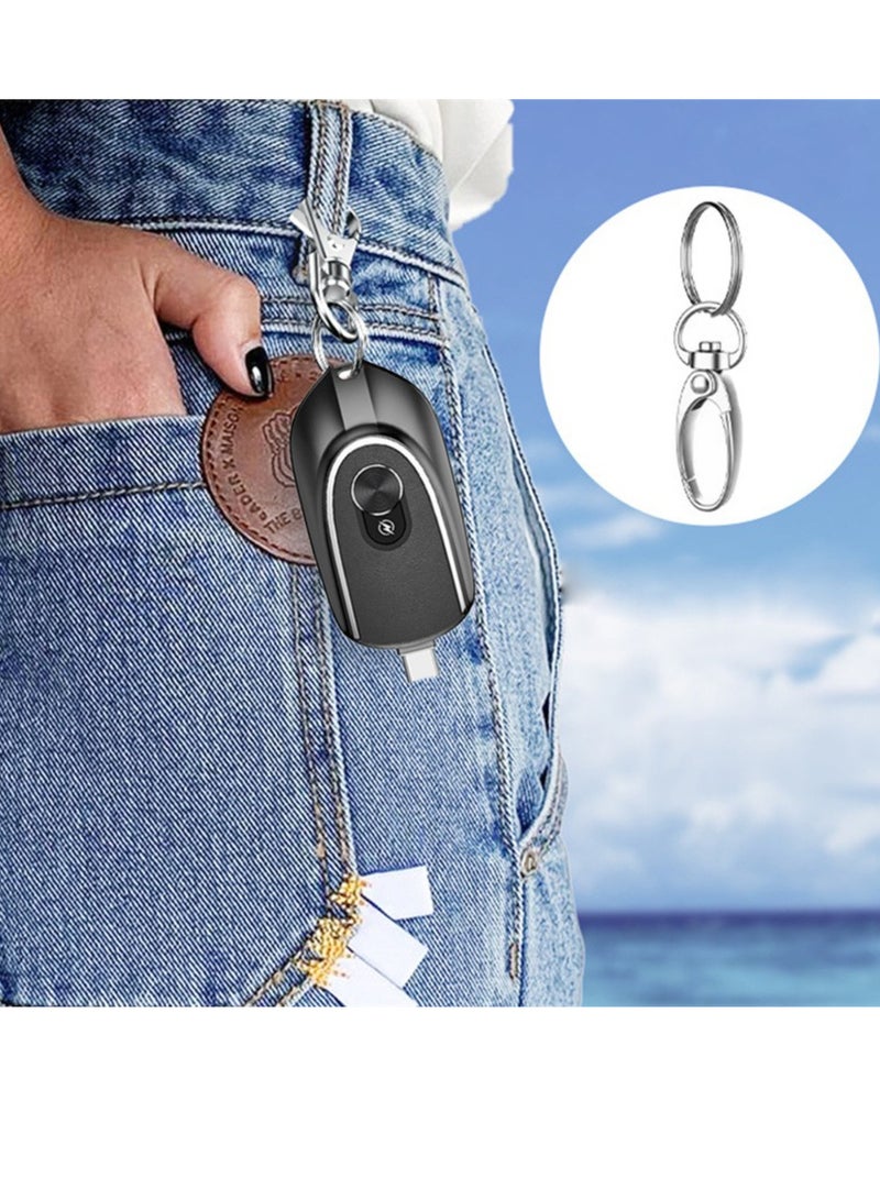 ELTRAZONE Mini Power Emergency Pod Keychain Portable Charger For Iphone Ultra-Compact External Fast Charging Power Bank Battery Pack Key Ring Cell Phone Charger Multicolor - Image 5