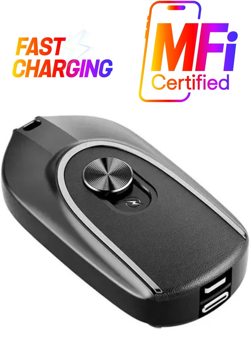 ELTRAZONE Mini Power Emergency Pod Keychain Portable Charger For Iphone Ultra-Compact External Fast Charging Power Bank Battery Pack Key Ring Cell Phone Charger Multicolor - Image 1