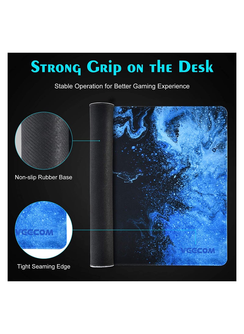 Gaming Mouse Pad, Large XL, Computer Gamer, Extended For Keyboard and Mouse for Desk, Non Slip Mouse Mat (Blue in Red) size 30*70cm - pzsku/ZFF91A72978B24998BFEEZ/45/_/1727875777/d8609d99-63fe-4b65-af4b-34c0f41191b2