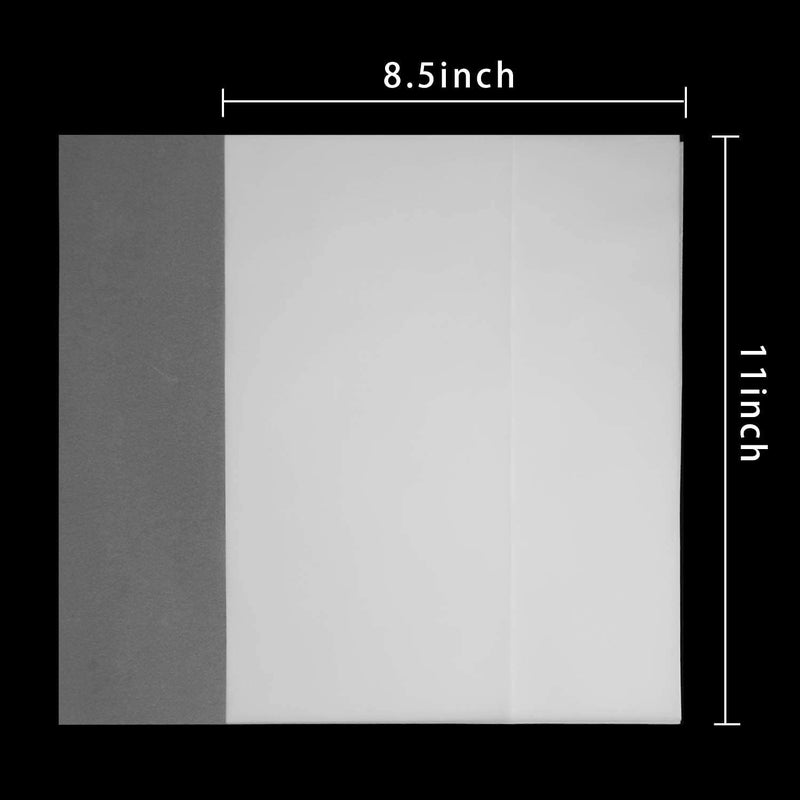 Translucent Vellum Paper 8.5x11 Inches, 50 Sheets Printable Transparent 93GSM/63LBS Vellum Paper for Printing Sketching Tracing Drawing - Image 3