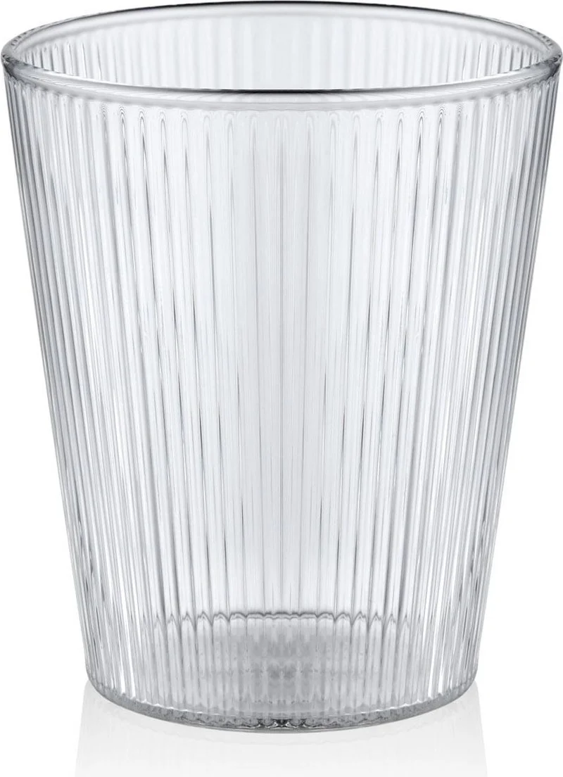 THE MIA Striped Borosilicate Glass Cup 400 ml