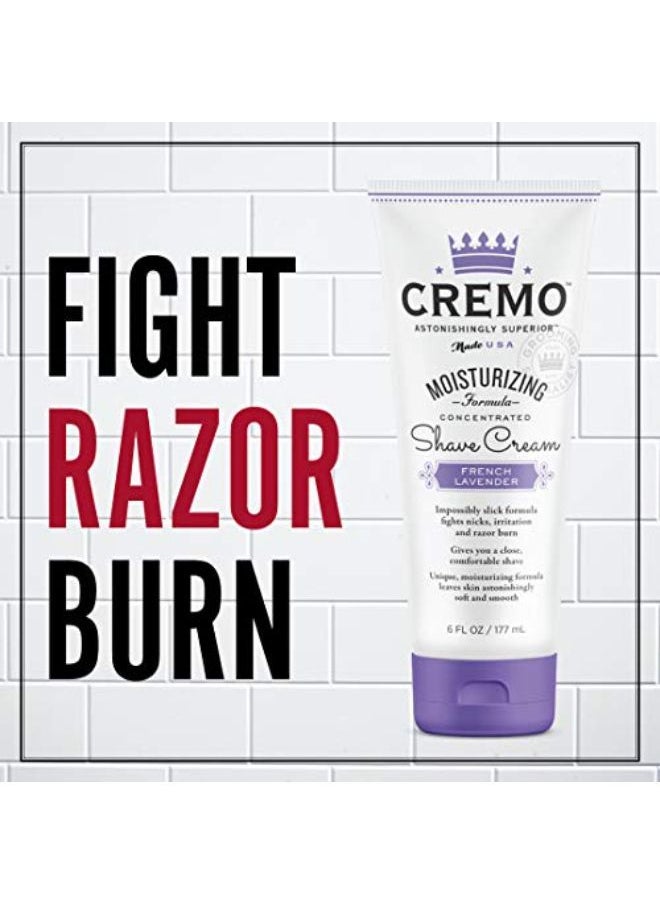 cremo French Lavender Moisturizing Shave Cream, Astonishingly Superior Shaving Cream For Women, Fights Nicks, Cuts And Razor Burn, 6 Fluid Ounces, 2-Pack  - Image 2