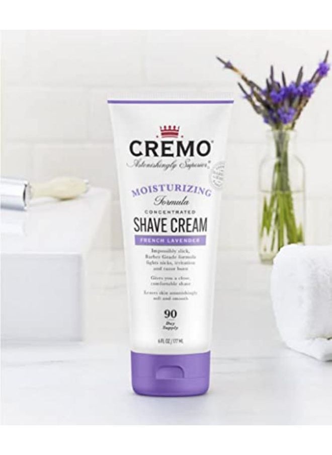 cremo French Lavender Moisturizing Shave Cream, Astonishingly Superior Shaving Cream For Women, Fights Nicks, Cuts And Razor Burn, 6 Fluid Ounces, 2-Pack  - Image 5
