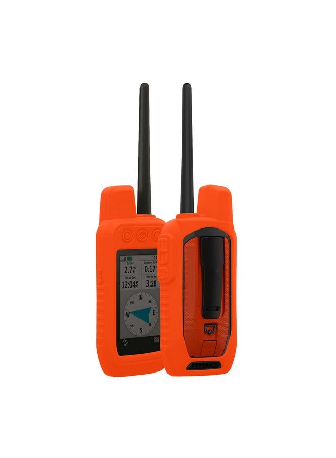 kwmobile Case Compatible with Garmin Alpha 300 / Alpha 200 - GPS Handset Navigation System Soft Silicone Skin Protective Cover - Orange - Image 1