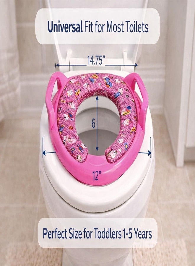 Maanit Soft Cushioned Potty Seat With Handle (Pink) - Image 4