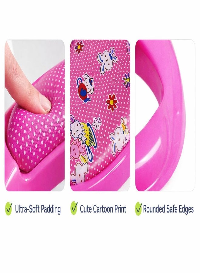 Maanit Soft Cushioned Potty Seat With Handle (Pink) - Image 3