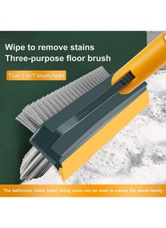 Bathroom Cleaning Brush With Wiper Tiles Cleaning Brush Floor Scrub Bathroom Brush With Long Handle 120° Rotate Bathroom Floor Cleaning Brush Home Kitchen Cleaning Mop (Standard 3 In 1) - pzsku/ZFF921A15F4EF61D7227DZ/45/_/1735817583/5f4b427b-3e69-493a-8be7-ded22f48548a