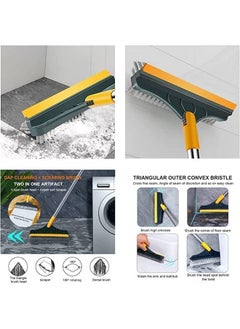 Bathroom Cleaning Brush With Wiper Tiles Cleaning Brush Floor Scrub Bathroom Brush With Long Handle 120° Rotate Bathroom Floor Cleaning Brush Home Kitchen Cleaning Mop (Standard 3 In 1) - pzsku/ZFF921A15F4EF61D7227DZ/45/_/1735817587/2e16757d-dc57-4e1b-b603-170c1723d1eb