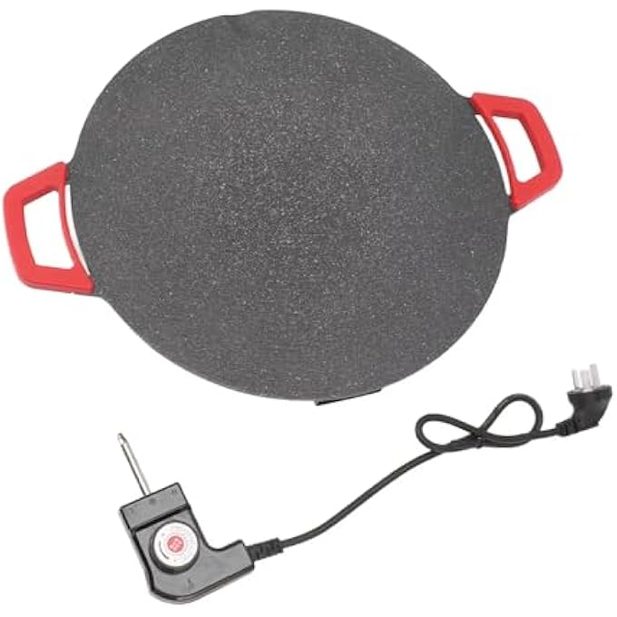 rayihni Electric Crepe  Pancake Maker With Precise Temperature Control  MultiFunction NonStick Dosa Tawa  Grill Pan  Rigag Maker Wok - Image 1