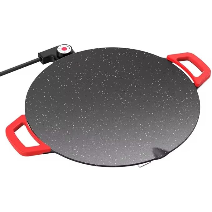 rayihni Electric Crepe  Pancake Maker With Precise Temperature Control  MultiFunction NonStick Dosa Tawa  Grill Pan  Rigag Maker Wok - Image 3