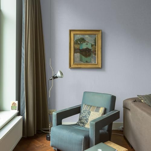 WADILE Grasscloth Peel and Stick Wallpaper 15.7in x 787.4in, Textured Contact Paper for Cabinets, Faux Linen Wall Paper Pull and Stick, Fabric Vinyl Wallpaper Self Adhesive White - Image 4