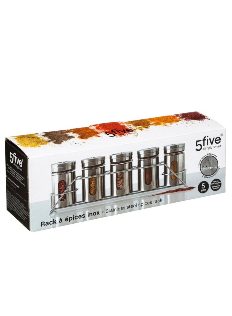 5 خمسة رف توابل معدني من 5 قطع - Image 2