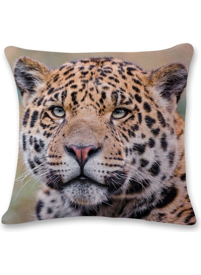 NIBEMINENT Animal Printed Cotton Cushion Cover Multicolour