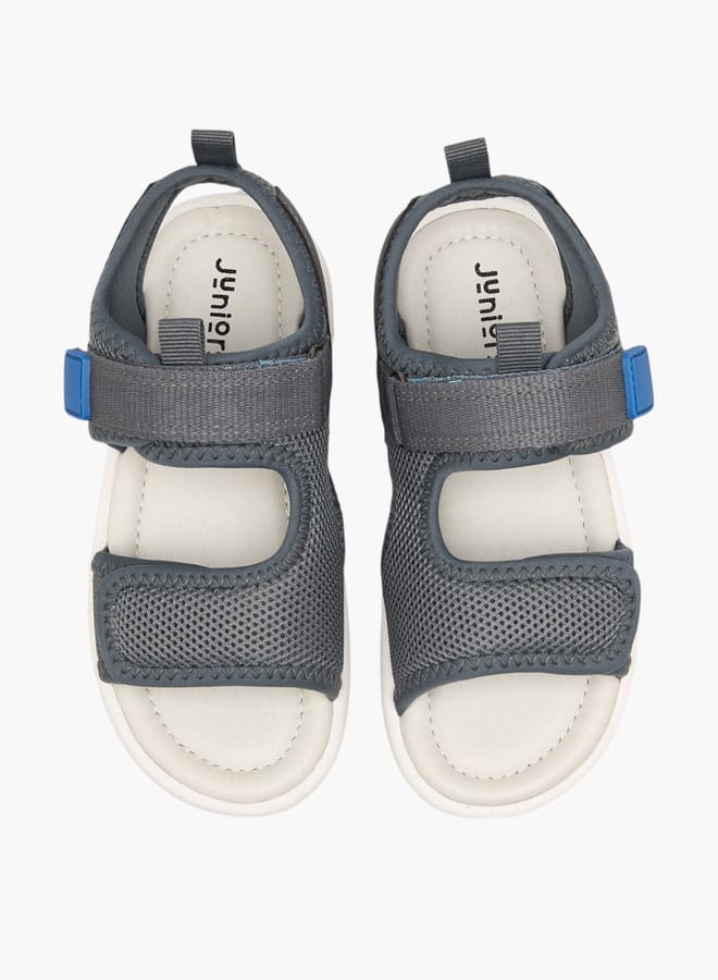JUNIORS Boys Textured Floaters With Hook And Loop Closure - Image 2