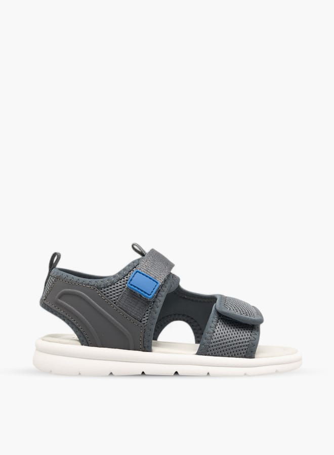 JUNIORS Boys Textured Floaters With Hook And Loop Closure - Image 3