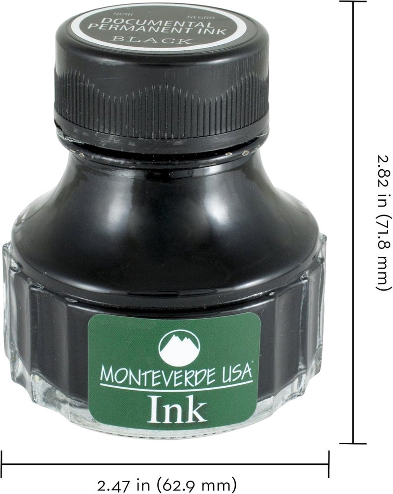 Monteverde USA Ink, 90 ml Documental Permanent Black (G308DB) - Image 2