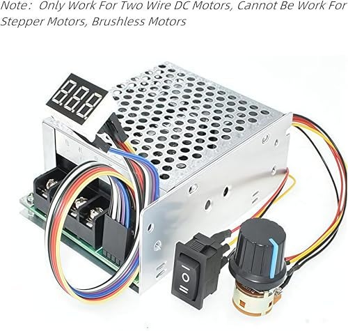 TKXEC Adjustable Digital display 10-55V 60A PWM DC Brushed Motor Speed Controller Switch Control 12V 24V 36V 48V Forward Brake Reverse For power wheels regulation (60A PWM) - Image 3