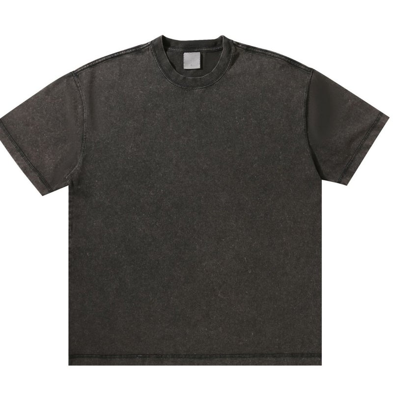 300g Heavyweight Washed T-Shirt Men's Oversized Streetwear - Image 5